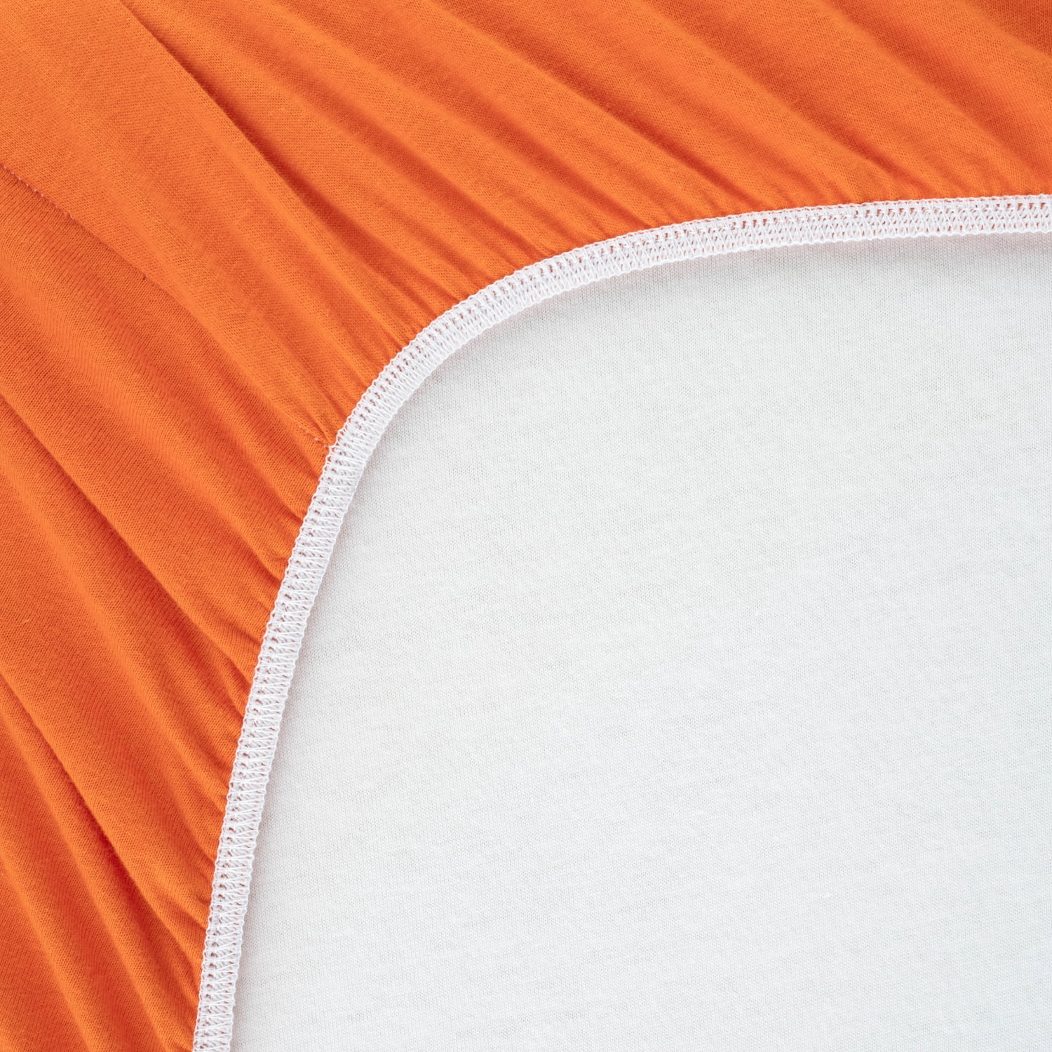 SheetWorld Fitted 100% Cotton Jersey Portable Mini Crib Sheet 24 x 38, Burnt Orange