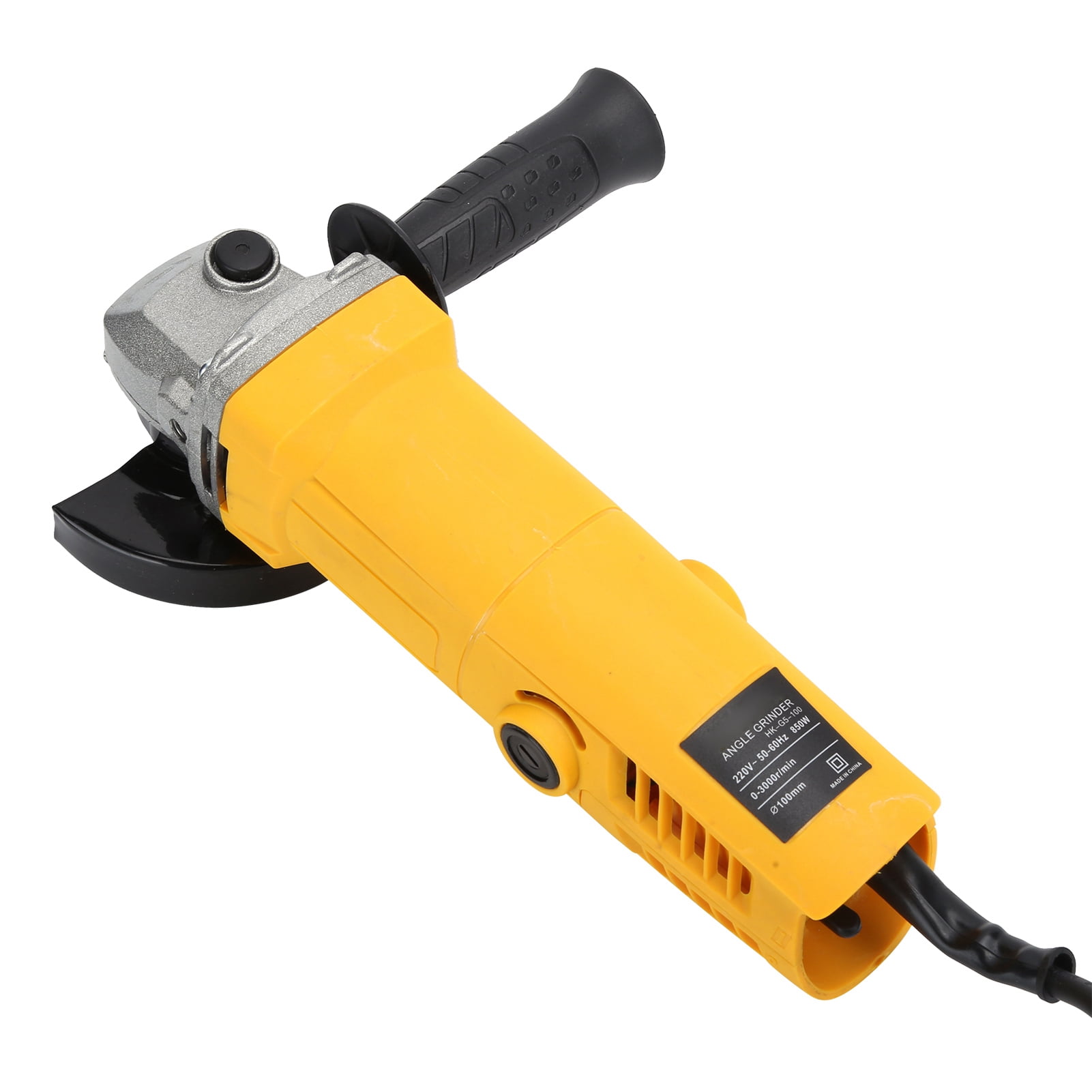 Nieyigj 850W Compact Electric Angle Grinder, 4-Inch Multifunctional Cutting and Polishing Power Tool for Metal and Stone (10.6 x 3.7 x 2.8 inches / 27 x 9.5 x 7 cm)