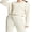 Ivory White, variant on Women Waffle Workout Sports Jackets Solid Color Zip Long Sleeve Yoga Track Hoodies Athletic Running Jackets Coat