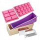 thumbnail image 1 of Loaf Soap Mold, Rectangular Round Silicone Cake Mold Fondant Chocolate, 1 of 5