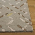 thumbnail image 2 of Artcore SA4 Grey Abstract Geometric Handmade Wool Area Rug – 6x9 ft, 2 of 5