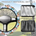 thumbnail image 4 of ZUXONGSY Butterfly Golf Cart Steering Wheel Covers Car Wheel Protector Covers Warm in Winter Cool in Summer Auto Accessories Club Car Steering Wheel Cover Gifts for Golfer Womens, 4 of 7