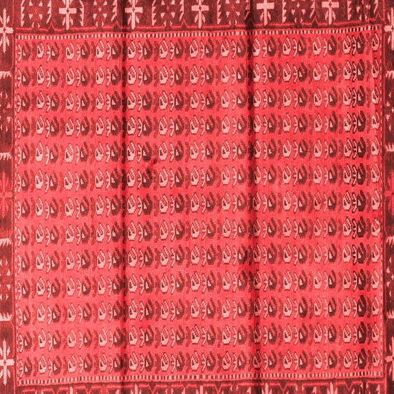 Ahgly Company Indoor Square Persian Red Traditional Area Rugs, 8' Square