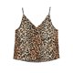 thumbnail image 3 of HH TRAF Mujer Chic Ropa de calle Top ajustado Moda Mujer Verano Vintage Leopardo Estampado Sexy Cuello en V Sin mangas Sling Top Mujer, 3 of 4