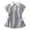 Gray, variant on Girls Collar Short Sleeve Dress Kids Casual School Uniform Dress Cute Embroidered A Line Dress with Side Drawstring Adjustable Waist Comfortable Soft Breathable Daily Wear Back to School Outfit