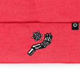 thumbnail image 2 of Dalix Chill Touch Embroidered Skeleton Winter Beanie Hat Knit Cap Cold Weather Mens in Neon Pink, 2 of 5