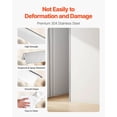 thumbnail image 4 of Stainless Steel Wall Corner Protector, 1 x 1 x 48 inch, 10 Pack Metal Corner Guards, 304 Stainless Steel Edge Trim 90-Degree Angle for Home, Office, Commercial Wall Protection, with 3m Tape, 4 of 7