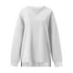 thumbnail image 5 of Blusas para mujer,Camiseta de manga larga con forro polar para mujer, jersey extragrande de cuello redondo, top informal suave para mujer, para el hogar y la calle, sopatenor, 5 of 9