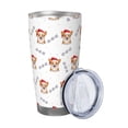 thumbnail image 2 of Salouo Corgi With Santa Claus Hat Print 20oz Tumbler with Lid,Stainless Steel Vacuum Insulated Tumbler Durable Insulated Coffee Mug Thermal Cup with Splash Proof Sliding Lid-Straw Three-piece Set, 2 of 8