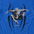thumbnail image 3 of Marvel Spider-Man Brand New Day Men's Web Action Sketch Retro T-Shirt (Royal, S-XXXL), 3 of 4