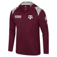 thumbnail image 2 of Men's Colosseum Maroon Texas A&M Aggies OHT Military Appreciation Quarter-Zip Hoodie Jacket, 2 of 4