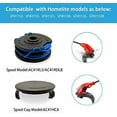 thumbnail image 2 of AC41RL3 & AC41RDLB Autofeed Dual Replacement Spool 0.065" 27ft Compatible with Homelite UT41112 UT41113 UT41121 UT41120 UT41122 UT41112B Electric String Trimmers 7-Pack(6 -Line Spool+1Cap)$$Tools, 2 of 5