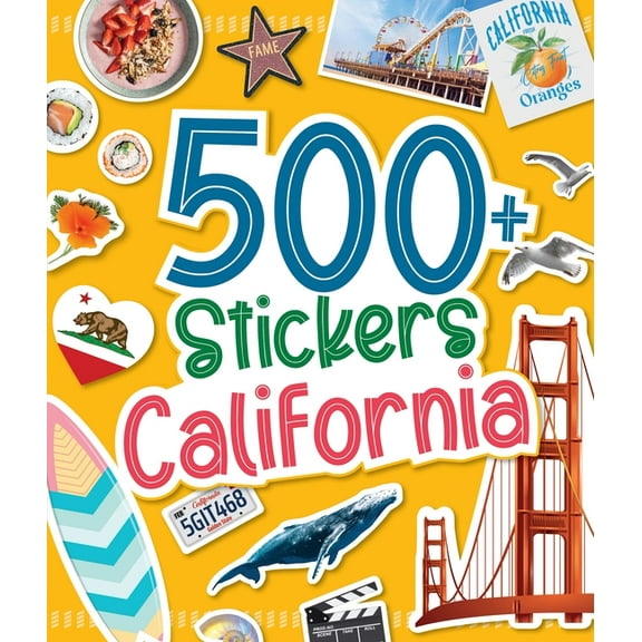 Regional Sticker Books 500 Stickers: California, (Paperback)