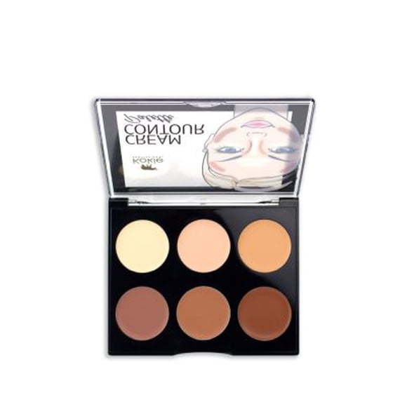 Kokie Cosmetics Kit de contorno de crema, ligero/mediano, 0.42 onzas