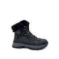 thumbnail image 1 of Botas de piel negra ecológicas con interior de chiporro y plataforma de 4 cm, 1 of 1
