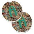 thumbnail image 1 of Lettre d'Un Ensemble Initial d'Alphabet Tribal Rétro de 2 Cup Holder Voiture Coaster, 1 of 1