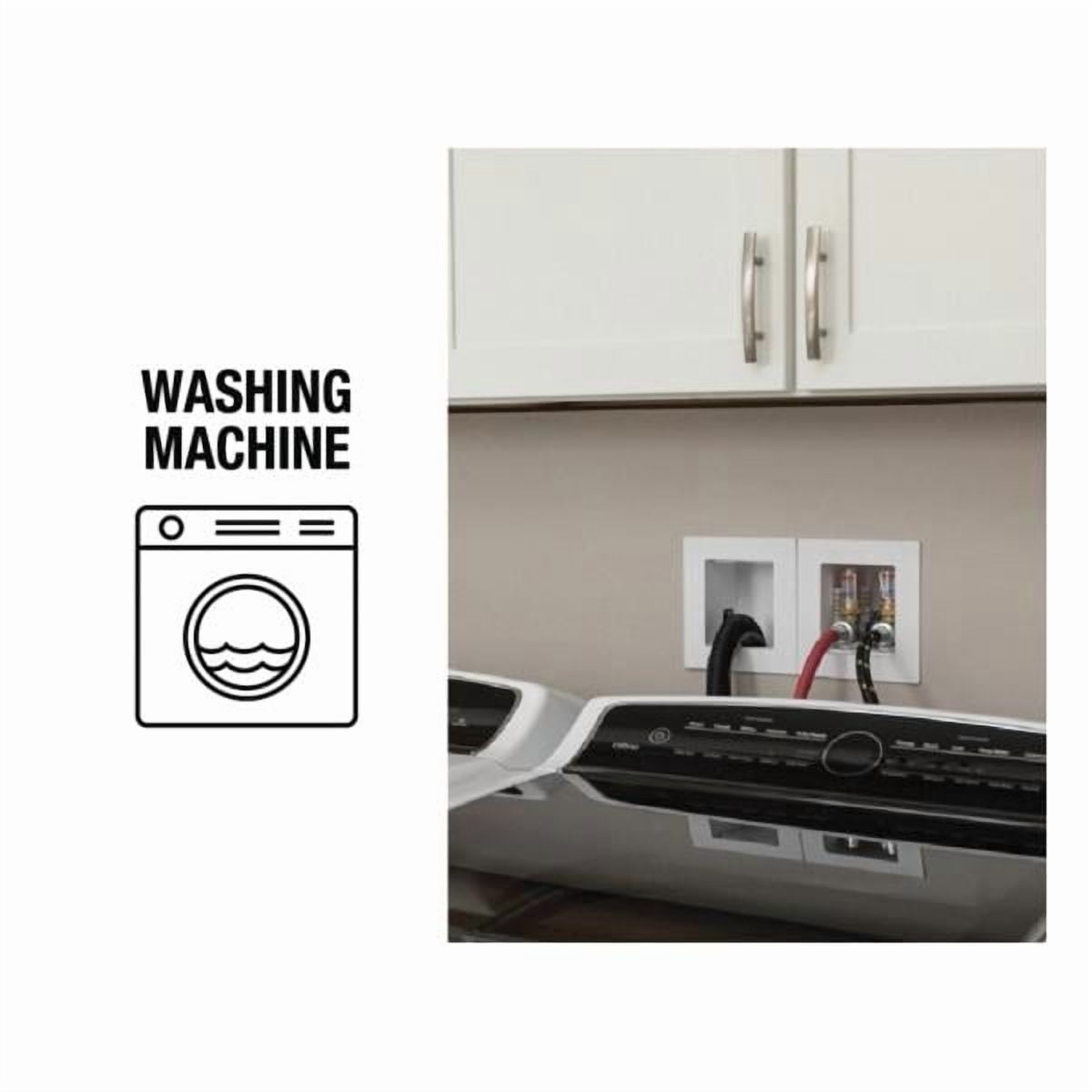 Oatey 38542 Quadtro Quarter Turn with Water Hammer Washing Machine Outlet Box