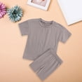 thumbnail image 2 of XIYNBAOK Size 10-12 Girls Clothes Sets Girls 6x Outfits Girls Outfits Size 14-16 Cute Shirt + Mini Shorts Junior Clothes for Teen Girls, Dark Gray 9-10 Years, 2 of 9