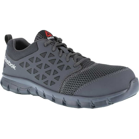 

Men s Reebok Work Sublite Cushion Work RB4038 Athletic Oxford Grey Microfiber/Mesh 12 W