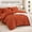 Burnt Orange, variant on Queen Comforter Set with Sheets, Oatmeal - Soft Quilt Bed Cover and Pillowcase Set for Bedroom Bedding