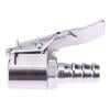 Cabeza De Junta Adaptadora Inflador de neumáticos de camión de coche de 8mm, conector de válvula de aire, mandril de aire con Clip (plata)