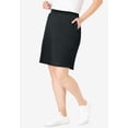 thumbnail image 2 of Woman Within Plus Size Stretch Cotton Skort, 2 of 6
