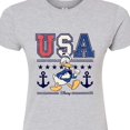 thumbnail image 3 of Disney - USA Donald  - Juniors Fitted Graphic T-Shirt, 3 of 5