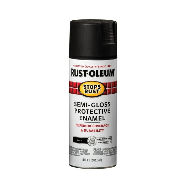 Pintura en aerosol Rust-Oleum 7798830 negra semibrillante de 340 ml