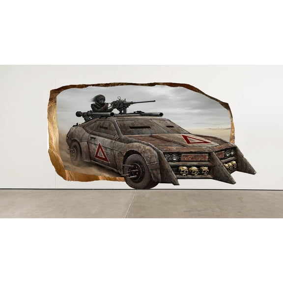 Startonight 3D Mural Wall Art Photo Decor Mad Machiner Amazing Dual View Surprise Wall Mural Wallpaper for Bedroom Movies Wall Art Gift Large 47.24 ?? By 86.61 ??