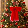 thumbnail image 4 of hulanddfd Christmas Tree Bows, 11.81"x9.06" Red Christmas Bows Xmas Hanging Decoration for Xmas Tree Wreath and Wedding Party Holiday Decor, 4 of 6