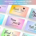 thumbnail image 3 of 50Pcs Thank You Cards Small Business, Mini A variety of styles Thank You for Supporting Cards Notes Shopping Holographic Thanks Greeting Cards for Retail Store Owner Goods Customer 2x3.5 Inch, 3 of 4