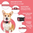 thumbnail image 2 of Minzimin Reflective Dog Collar with Safety Locking Buckle, Adjustable Soft Breathable Nylon Collars for Small, Medium and Large Dogs, 2 of 6
