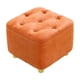 thumbnail image 5 of Reposapiés Asiento acolchado Muebles Asiento para niños Otomana Taburete de ocio Taburete otomano para naranja, 5 of 9