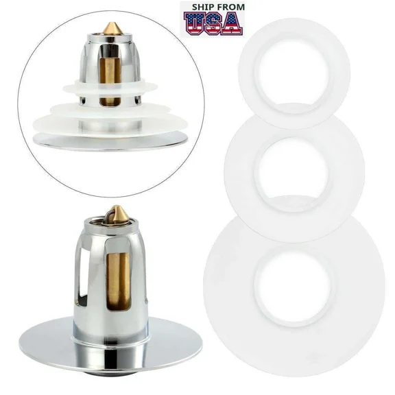 Bathroom Basin Core Bounce Drain Filter Pop Up Sink Plug Stopper Water Filter
