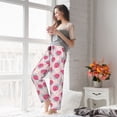 thumbnail image 5 of Fuzoiu Floral Strawberr Print Women's Pajama Pants,Lounge Pants with Drawstring and Pockets, Casual Pjs Sleep Bottoms, Women's Sleep Pants-XX-Large, 5 of 6