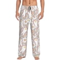 thumbnail image 1 of Fotbe Retro Hippie Groovy Easter bunny Pantalones de Pijama para Hombre, Pantalones de Dormir, Pantalones de Casa con Cintura Ajustable y Bolsillos-Small, 1 of 6