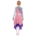 thumbnail image 2 of Zaldita Kids Girls Liturgical Praise Dance Dress Camouflage Print Long Sleeve Worship Lyrical Church Robe Dancewear Pink 10, 2 of 6