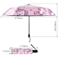 thumbnail image 3 of Lively Unicorn and Cloud Compact Sun Umbrella Windproof Travel Umbrellas for Rain Strong Portable UV Protection, 3 of 8