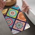 thumbnail image 2 of Multicolor Ethnic Mandala Pattern Bathroom Rugs Mat,Non Slip Microfiber Bathroom Rug,Rubber Backing,Soft Bathroom Mats for Bathroom Floor,Tub and Shower,20x32in(50x80cm), 2 of 5