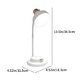 thumbnail image 3 of Cordless Table Lamps USB Rechargeable Simplicity Desk Lamp Built-in 4600 mAh Battery LED Battery Operated lamp with Touch Control Table lamp - Bedroom/Desk/Reading/Patio(White), 3 of 7