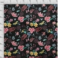 thumbnail image 4 of oneOone Polyester Spandex Black Fabric Floral Diy Clothing Quilting Fabric Print Fabric By Yard 56 Inch Wide, 4 of 4