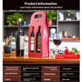 thumbnail image 3 of Transemion Practical Foldable Handheld Red Wine Box For Wine Lovers Provides Better For Wine Bottle black, 3 of 6