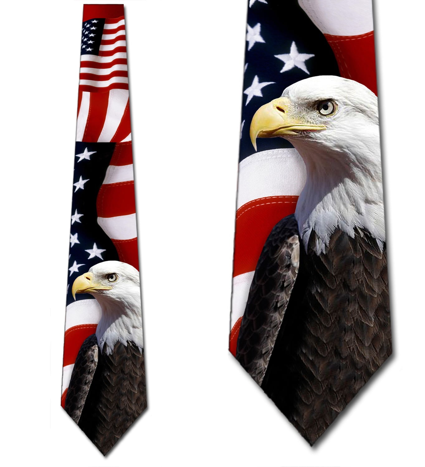Cravate Homme Beau Ties Ltd étoiles Patriotique USA Bleu/rouge/blanc - Cousue Main Au Vermont, Occasion