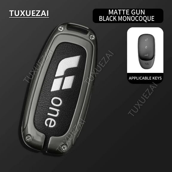 For Lixiang Ideal A 3-button key case Li One Alcantara Zinc alloy Key Cover Keychain Key Case Car Accessories