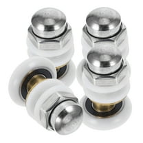 Hemoton Shower Door Rollers for Smooth Sliding Replacement Compatible with Most Shower Rooms Steam Cabins Bathroom Glass Doors