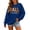 Dark Blue, variant on Womens Sweatshirt Crew Neck Halloween Fall Leaves Letter Graphic Pullover Cottagecore Autumn Holiday Top Fall Winter Oversized Sweatshirts Yellow XL