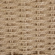 Mainstays Medium Tan Woven Paper Rope Decorative Storage Basket with Removable Liner, 13 in x 7.8 in x 9.8 in