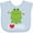 Blue, variant on Inktastic I Love Frogs Gift Boys or Girls Baby Bib