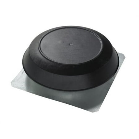 broan 356bk1600 cfm roof mount powered attic ventilator, black pvc dome