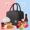 thumbnail image 4 of Bolsa de almuerzo con aislamiento reutilizable, caja de asas más fresca, preparación de comidas para hombres y mujeres, trabajo, picnic o viaje, 4 of 5